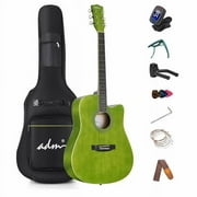 ADM JA201CGRG-41 41 in. Cutaway Acoustic Guitar, Light Green Glossy