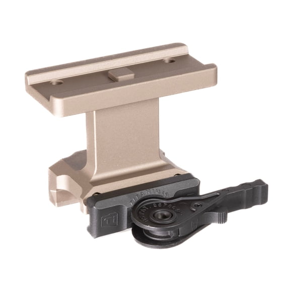 ADM Lightweight QD T1/T2/CompM5 1.93" FDE Mount with LH Ti Lever, 6061 T6 Aluminum, QD Auto Lock Lever System, Flat Dark Earth Finish (AD-T1-LW-H-FDE-TL)