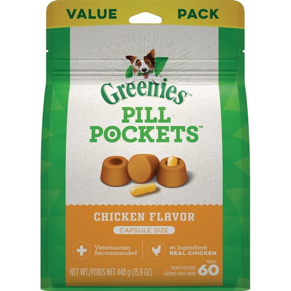 ADMC Greenies Pill Pockets Dog Treat - Pack of 8