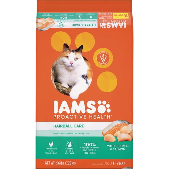 ADMC Iams Proactive Health Hairball Care Dry Cat Food - Pack of 4