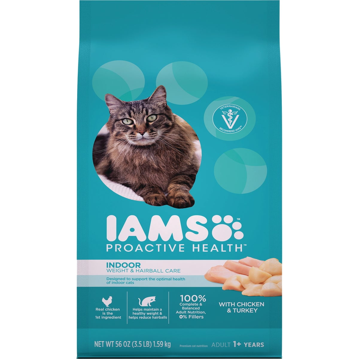 ADMC Iams Proactive Health Weight Control & Hairball Care Dry Cat Food ...