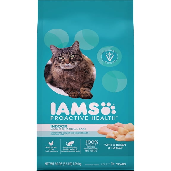 ADMC Iams Proactive Health Weight Control & Hairball Care Dry Cat Food - Single Pack
