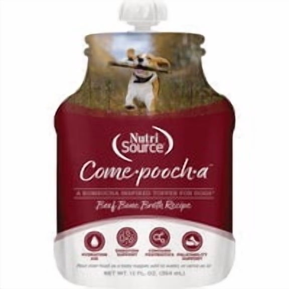 ADMC NutriSource Come-Pooch-a Bone Broth Dog Food Topper - Pack of 6 Bulk Buy Multipack