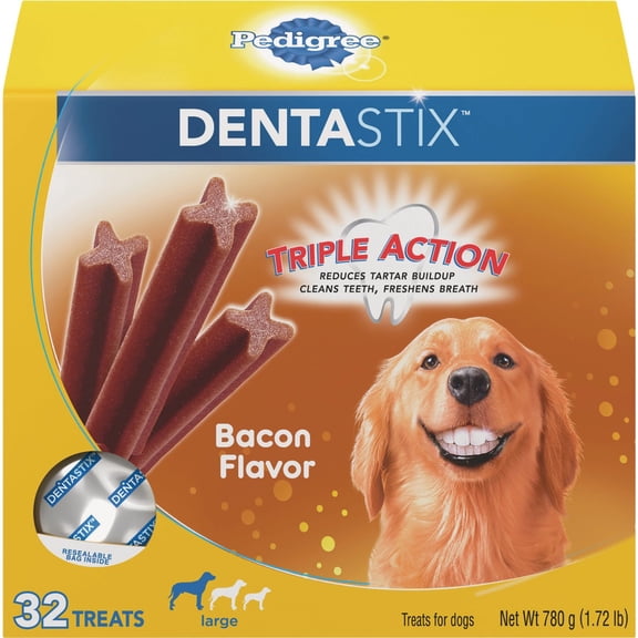 ADMC Pedigree Dentastix Bacon Dental Dog Treat - Single Pack