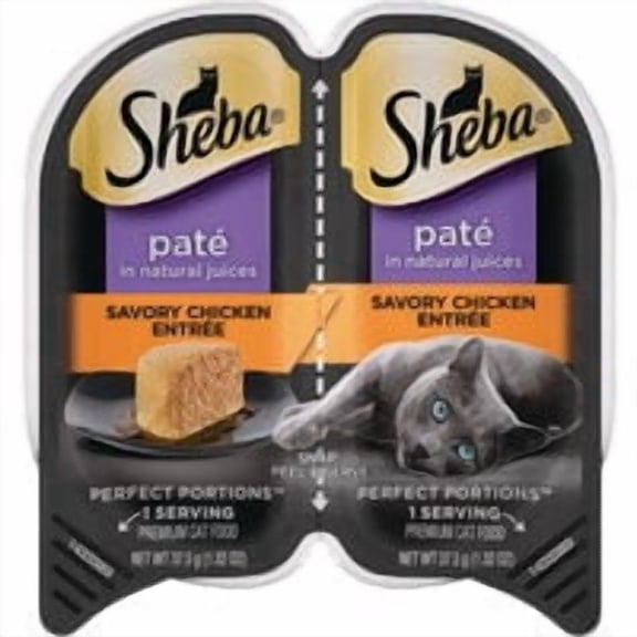 ADMC Sheba Perfect Portions Pate Wet Cat Food - Pack of 2