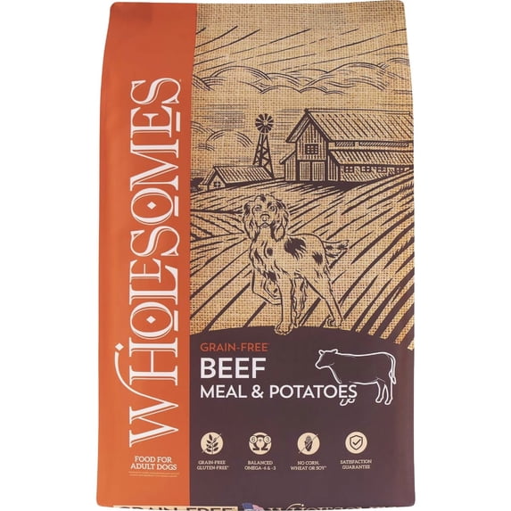 ADMC Wholesomes Grain-Free Beef Meal & Potato Dry Dog Food - Pack of 6