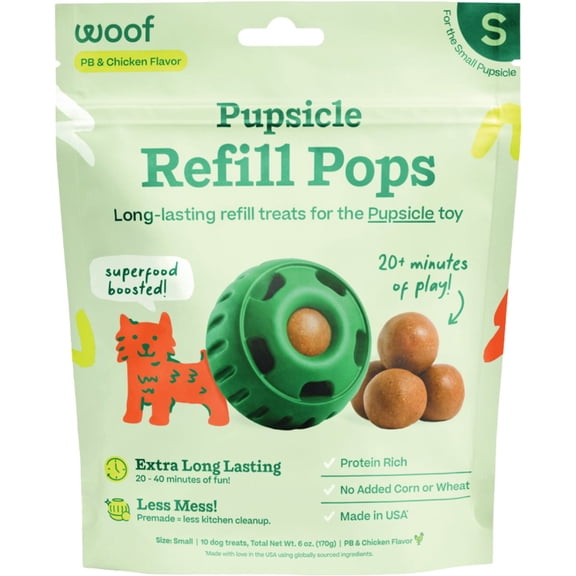 ADMC Woof Pupsicle Dog Pop Treat - Pack of 6