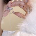 thumbnail image 1 of ADNE Butterfly Ear Cuff with Pearl Tassels, Geometric Alloy Clip Earrings, Ins Style Non-Piercing Jewelry, 1-Pair, 1 of 1