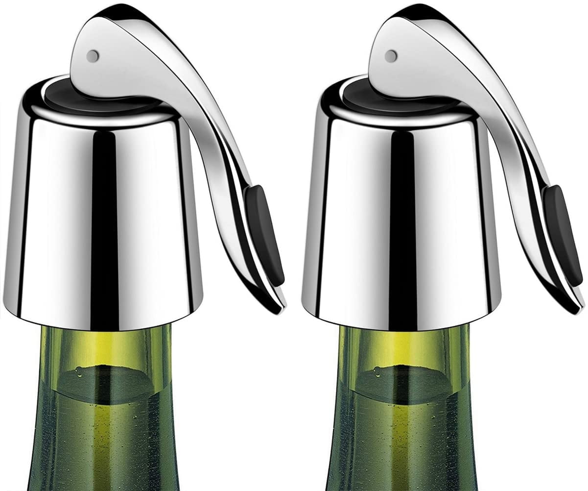 Gnome Wine Bottle Stoppers - Set Of 3 Silicone Stoppers | Handmade Zinc Alloy & Food Grade Silicone - View #5