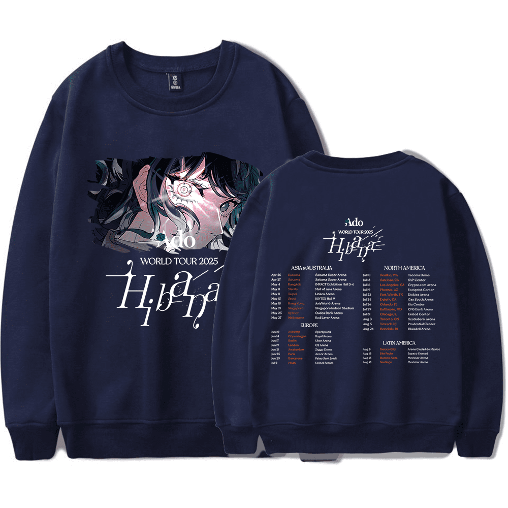ADO Hibana World Tour 2025 Merch Sweatshirt Life Crewneck Men Women