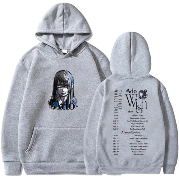 ADO Wish Blue Rose World Tour Unisex Long Sleeve Hoodie - Streetwear