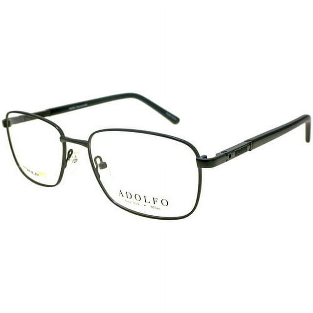 Adolfo Men's Rx'able Eyeglasses, Corporal Gunmetal Black Frames 5517