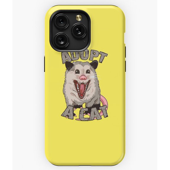 ADOPT A CAT POSSUM Funny Art M3375 Phone Case for iPhone 17 16 15 14 13 12 11 Pro Max