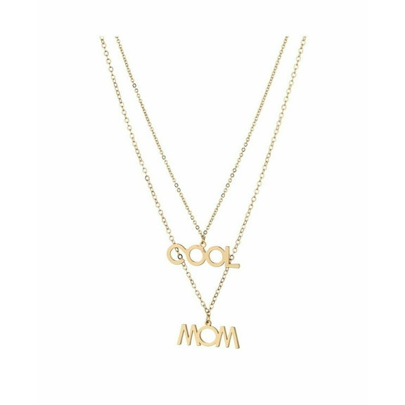 ADORNIA "COOL MOM" Layered Necklace