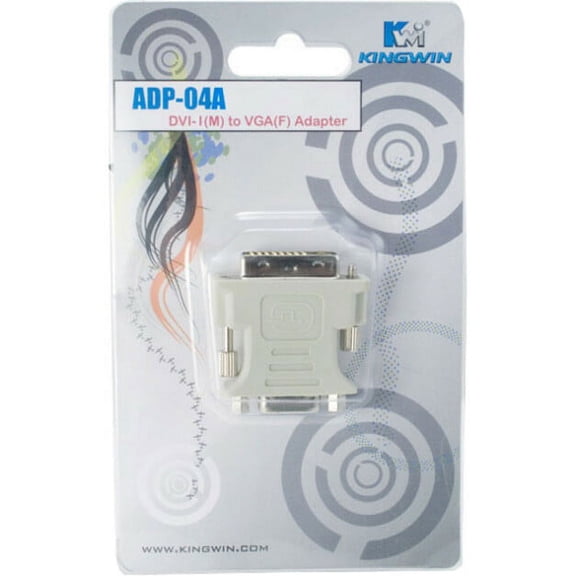 Kingwin DVI-D Male (24 + 1) to VGA HD 15 Female Adapter (ADP-04A)