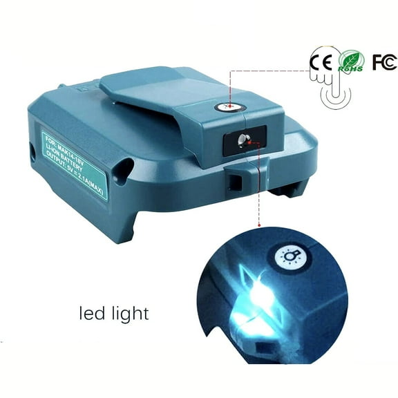 ADP05 Power Source for Makita Li-on Battery 14V-18V USB Adapter Converter