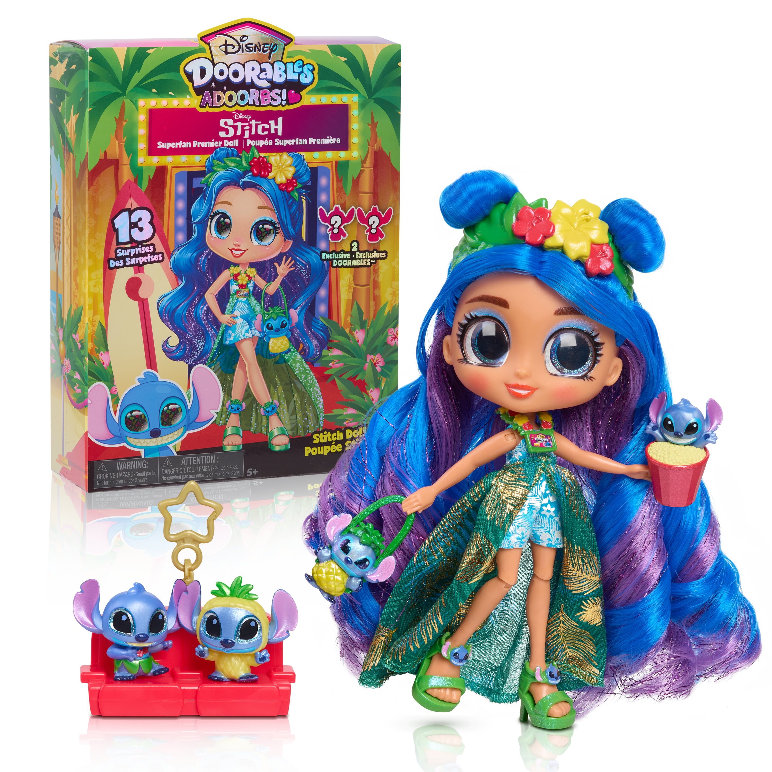 Disney Doorables ADOORBS Deluxe Stitch Superfan Doll, 2 Exclusive