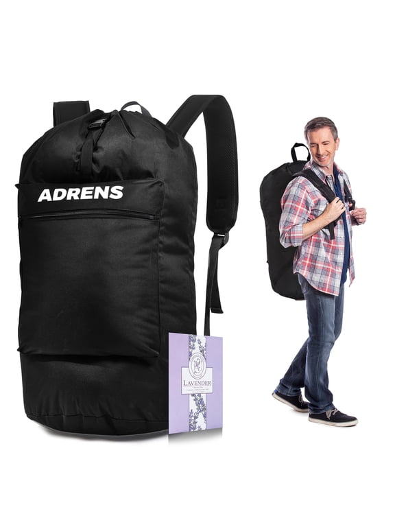 Unisex 600D Polyester Backpack, Black