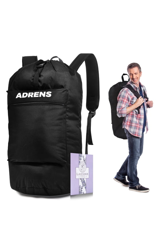 Unisex 600D Polyester Backpack, Black