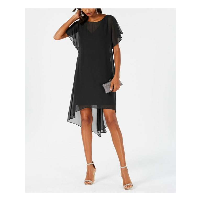 Adrianna papell chiffon overlay dress sale