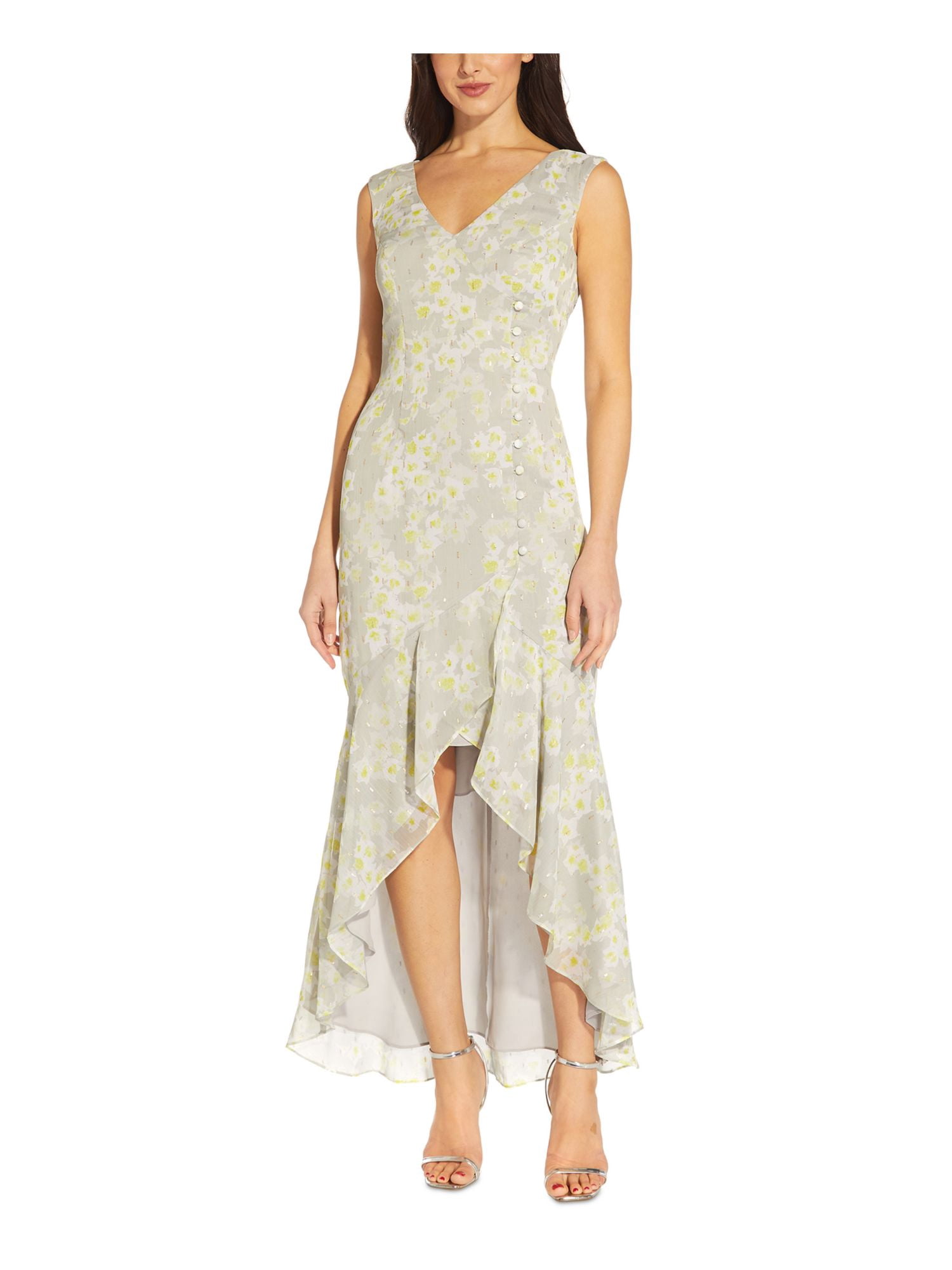 knee length dresses for ladies Loveland Cap Sleeve Cowl Back Midi Dress Champagne main image 0