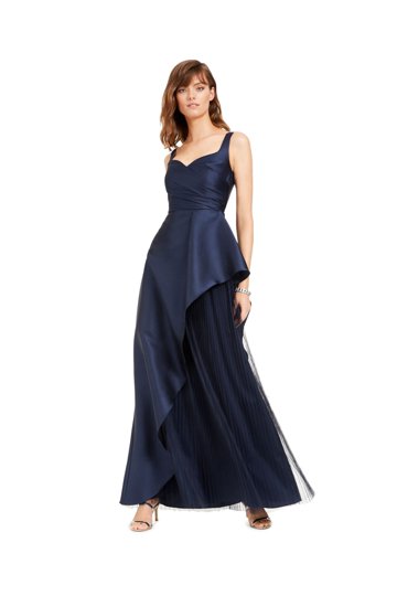 adrianna papell petite dresses Adrianna Papell Beaded 3D Petal Halter Gown main image 0