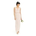 thumbnail image 1 of ADRIANNA PAPELL Womens Pink Slitted Solid Sleeveless Cowl Neck Maxi Sheath Straight leg Evening Dress  Size 6, 1 of 4