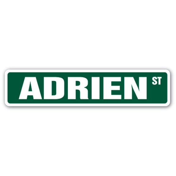 ADRIEN Street Sign Childrens Name Room Sign | Indoor/Outdoor | 30" Wide