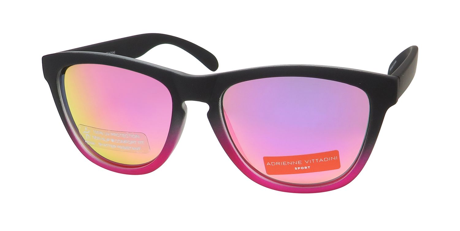 Adrienne Vittadini Pink Rimless Sport Sunglasses with Dark Lenses SAOLAR Flicker Photochromic Sport Sunglasses main image 4