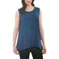 thumbnail image 1 of ADRIENNE VITTADINI Women's Sleeveless Fashion Top Admiral Blue, XL, 1 of 2