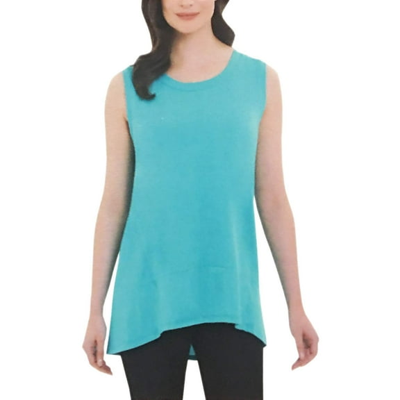 ADRIENNE VITTADINI Women's Sleeveless Fashion Top Aquatic, XX-Large