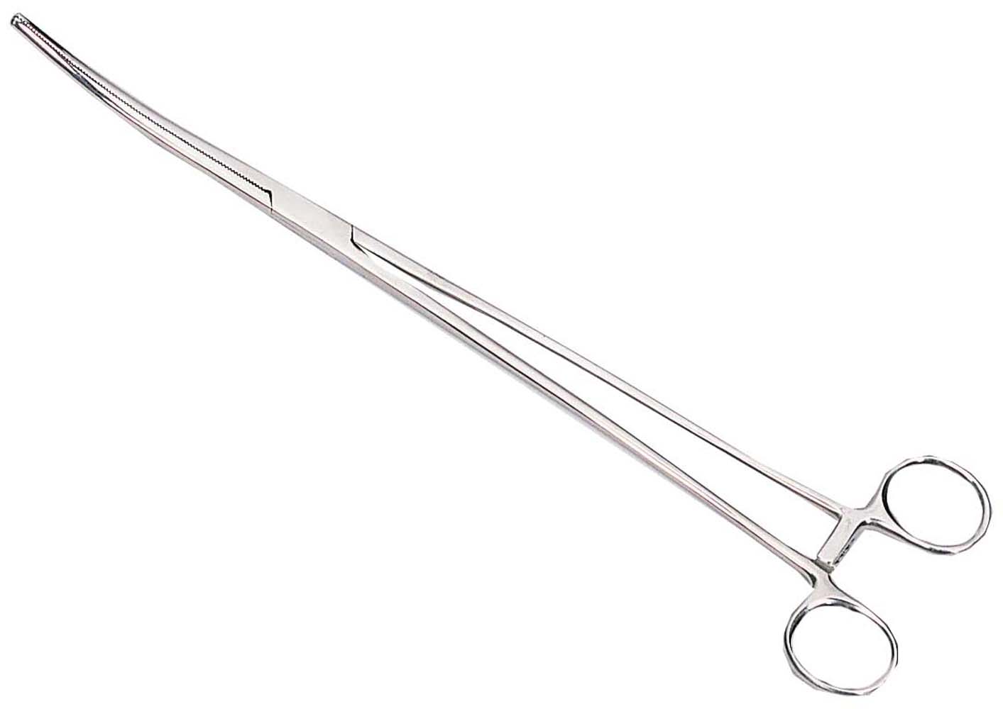 ADROIT 12" (30.5 cm) Curved Tip Extra Long Hemostat Forceps Stainless