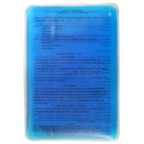 ADROIT Hot-Cold Gel Pack, Microwave or Freeze