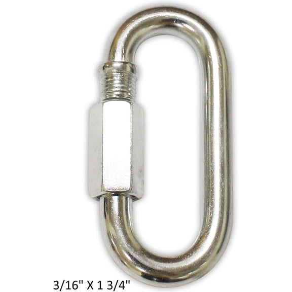 ADROIT Quick Link | 3/16" (4.8 mm) | Zinc-Plated Finish | Speedy Hardware Rigging Solution | Temporary or Permanent Use | Reliable & Heavy Duty