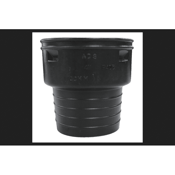 ADS 6 in. Dia. x 4 in. Dia. Snap Polyethylene Corrugated-to-Clay Pipe Adapter