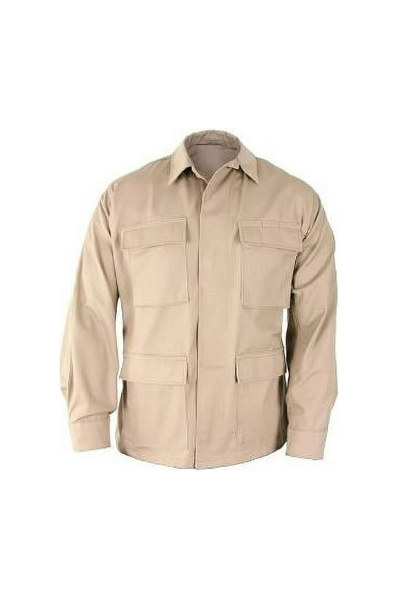 Mens Ripstop BDU Shirt Khaki, Summer Shirt, Heavy Duty Strong Outdoor Shirt
