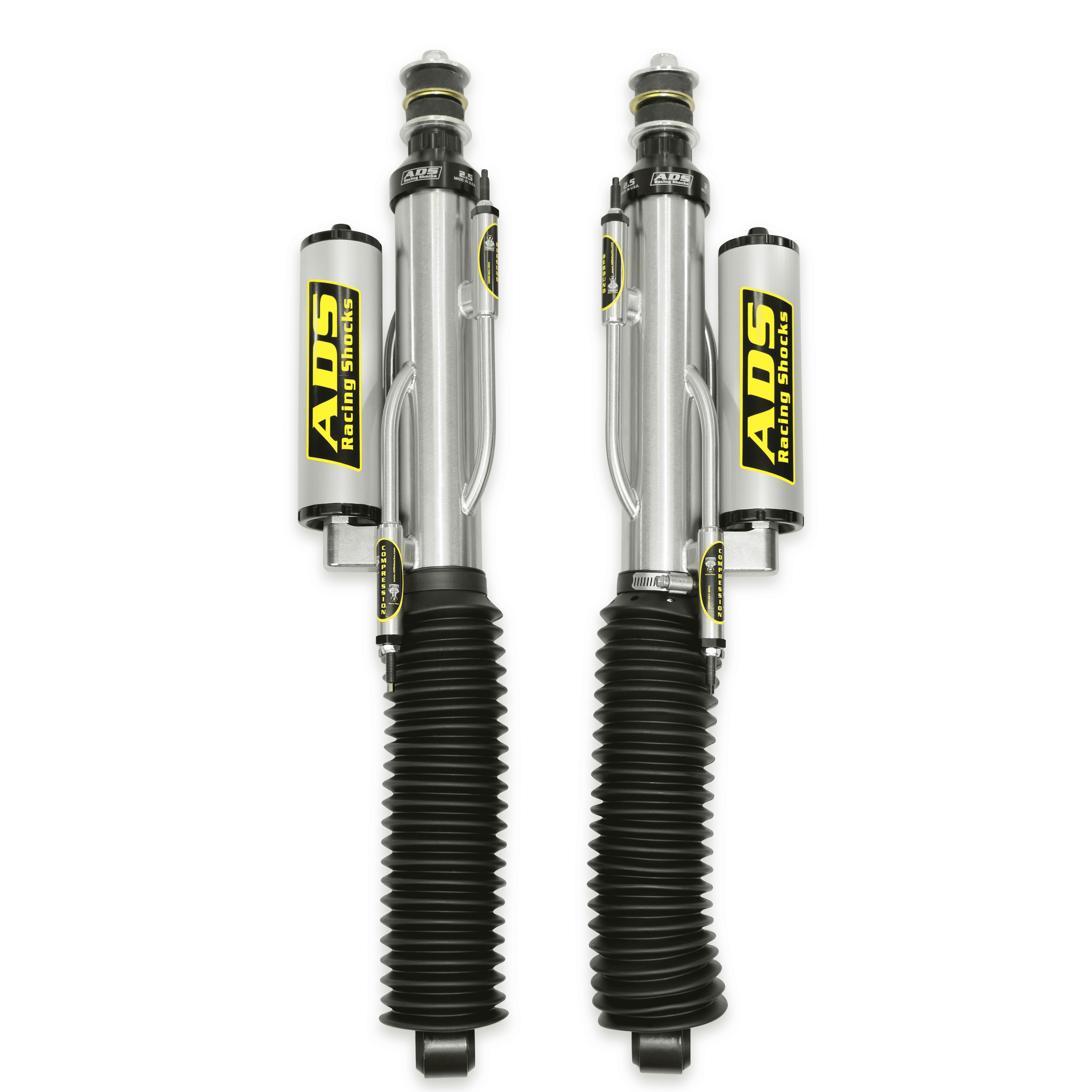 ADS Racing Shocks 250-TNK37-BP0 Direct Fit 2.5" 3-Tube Bypass Reservoir Race Shocks - Rear