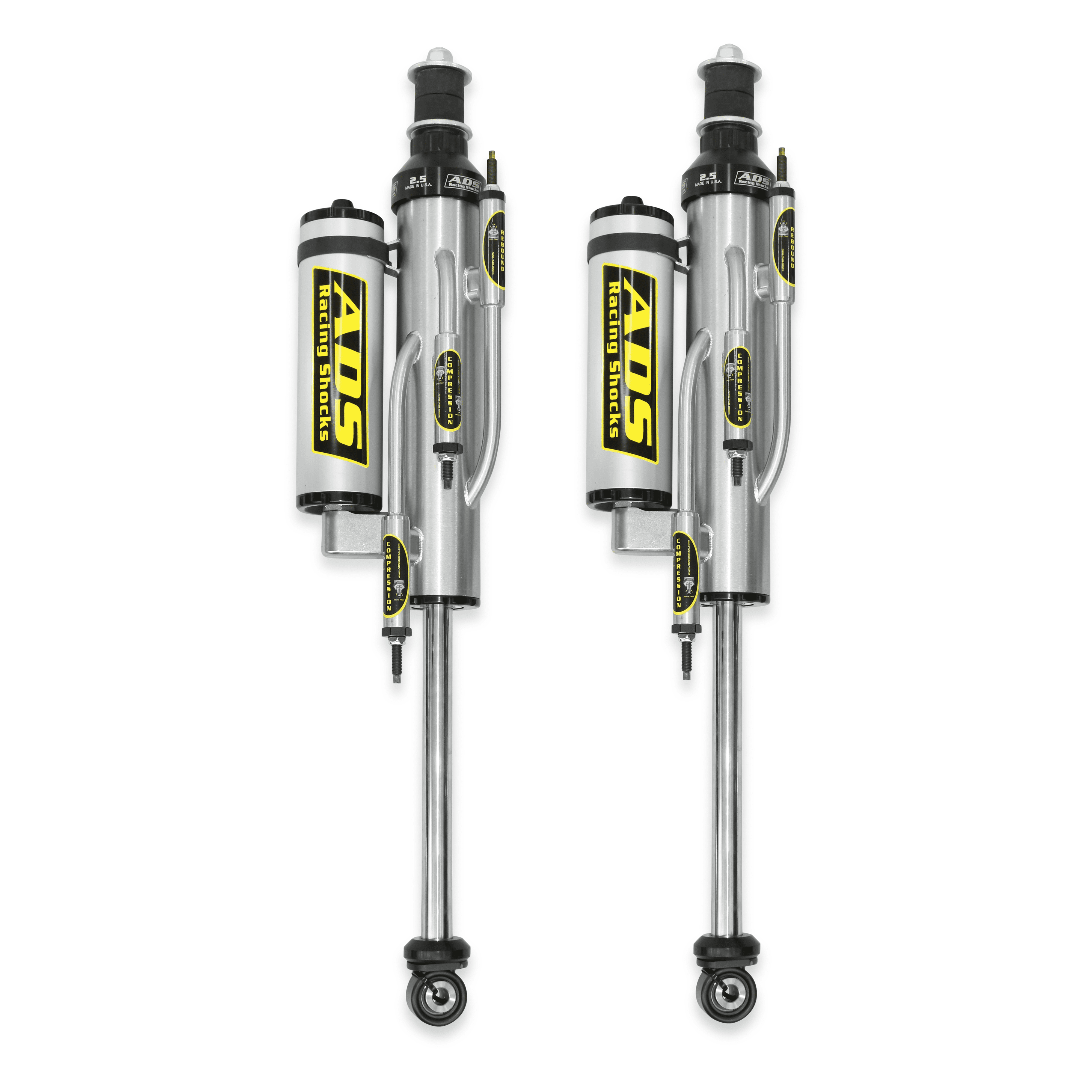 ADS Racing Shocks 250-TTJ66-BP0 Direct Fit 2.5" 3-Tube Bypass Reservoir Race Shocks - Rear