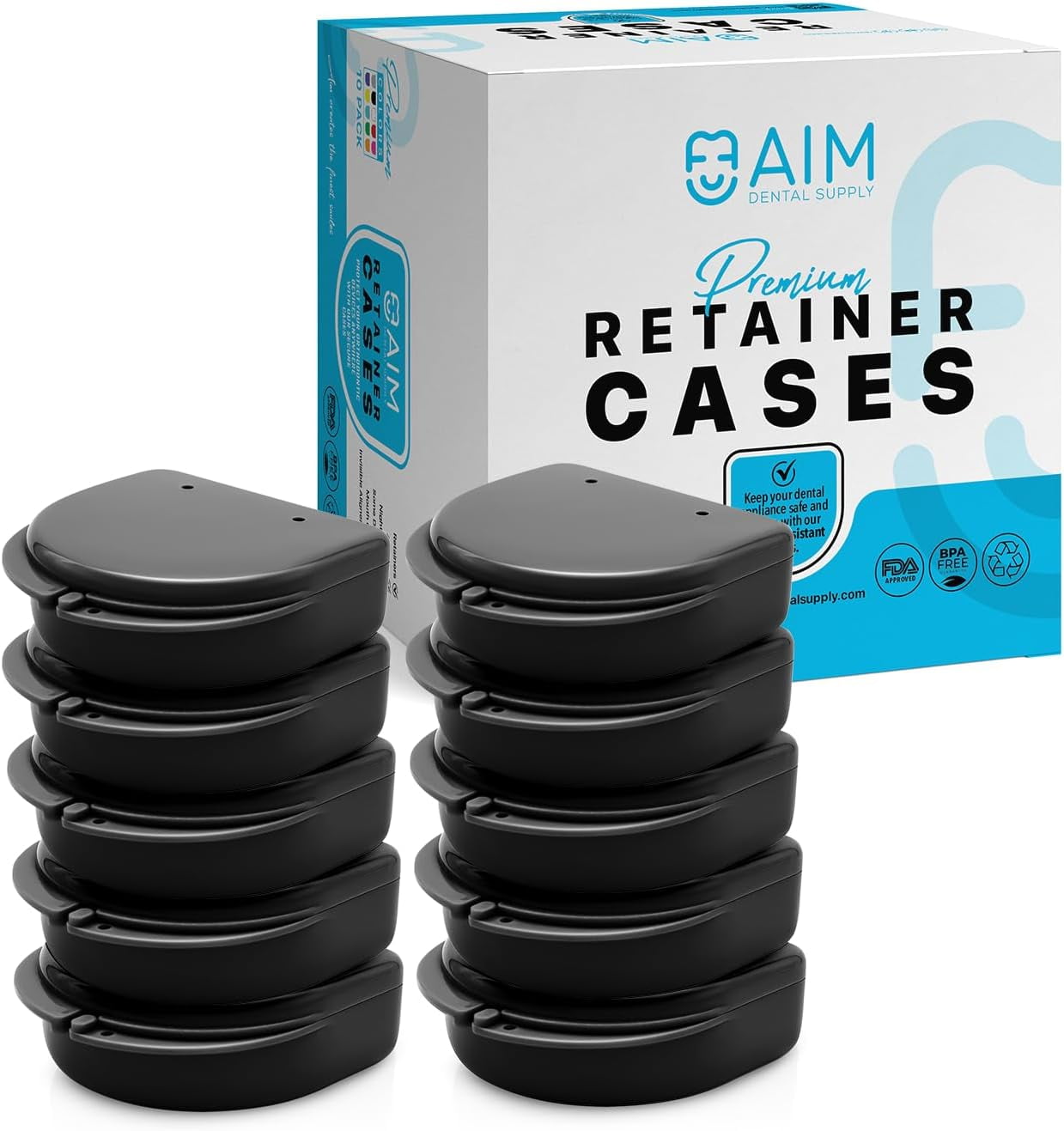 ADS Retainer Case with Vent Holes, Perfect Retainer Holder, Mouth Guard