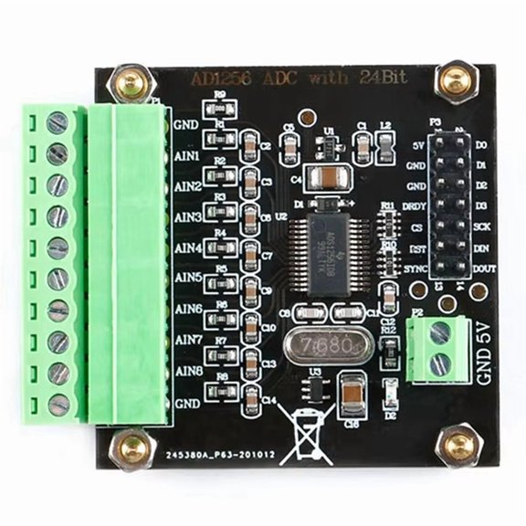 ADS1256 Analog to Digital Conversion Board Module 24-Bit ADC Data Acquisition Card High Converter Board