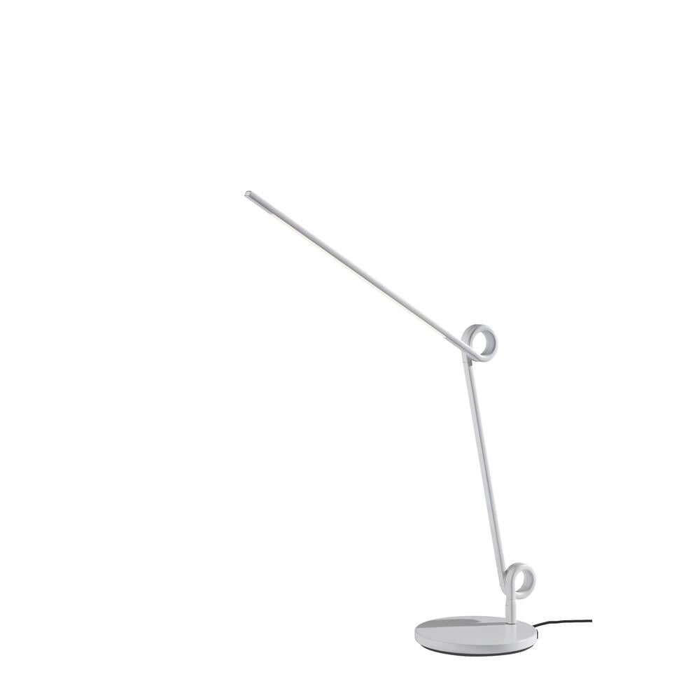 Adesso Knot 20"- 35" Desk Lamp White with USB, Adjustable Brightness & Light Articulation