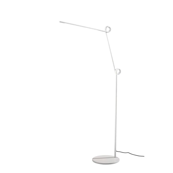 Ads360 Knot 69.5" Contemporary Adjustable Height White Task Lamps Floor Lamp