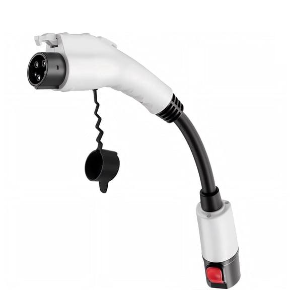 Adsafe Tesla to J1772 Adapter, 60 Amp, 250V Fast Charger, White