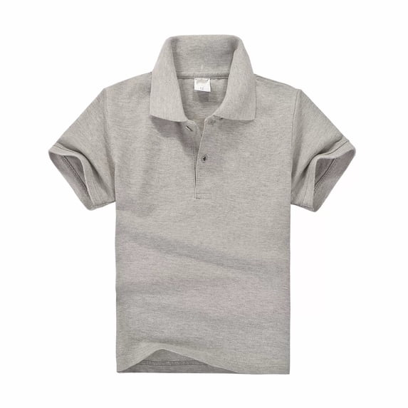 ADSSDQ Boys' Polo Kids School Uniform Short Sleeve Collared Golf Shirt | Toddler To Youth Polo Shirt,Two-Buttons,School,Athletic,Daily