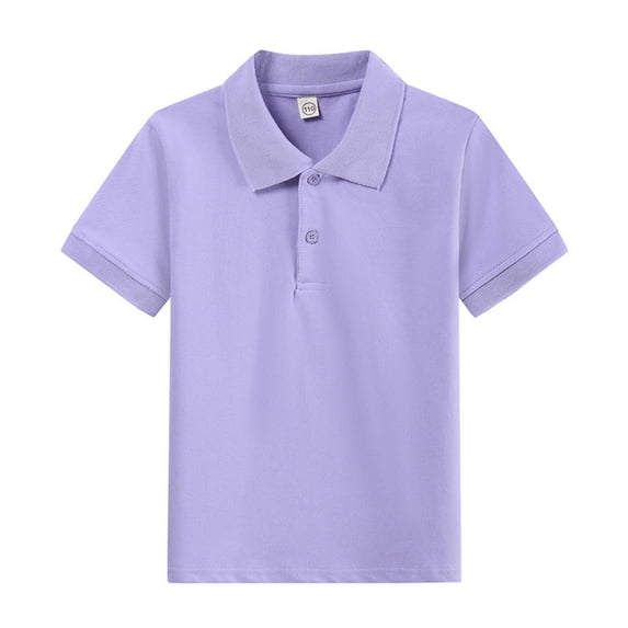 ADSSDQ Boys' Polo Kids School Uniform Short Sleeve Collared Golf Shirt | Toddler To Youth Polo Shirt,Two-Buttons,School,Athletic,Daily