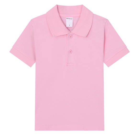 ADSSDQ Boys' Polo Kids School Uniform Short Sleeve Collared Golf Shirt | Toddler To Youth Polo Shirt,Two-Buttons,School,Athletic,Daily