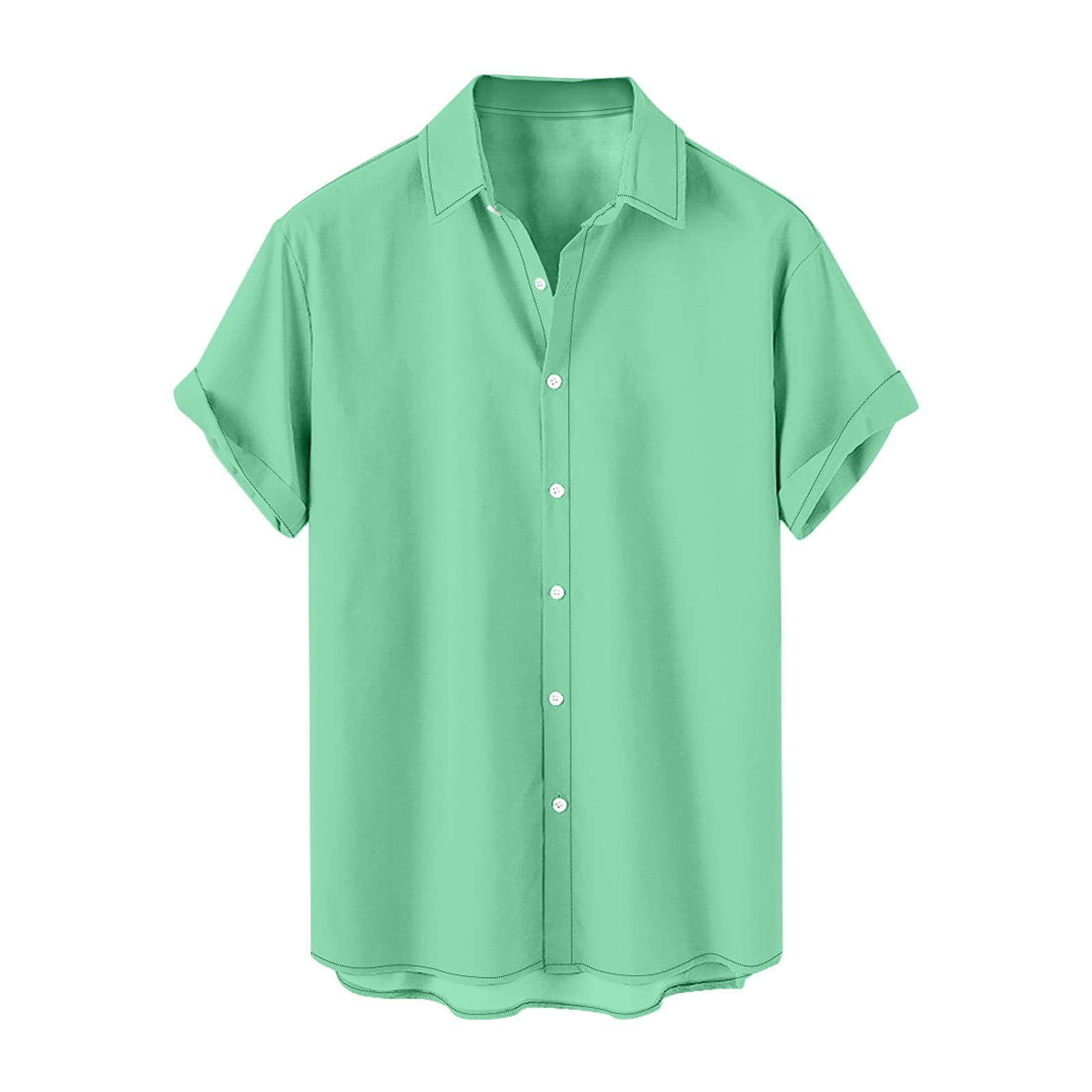 Wear Sierra Top Shelf Men's Cotton Button Down Short Sleeve Shirts Green Plaid