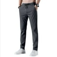 thumbnail image 1 of ADSSDQ Glide Pants Men Breathable Ultra Stretch Quick Dry Pant Drawstring Lightweight Elastic Waist Hiking Pants with Pockets Dark Gray 3XL, 1 of 5