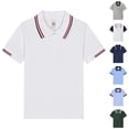 thumbnail image 1 of ADSSDQ Kids Boys Short Sleeve Polo Shirt Classic Fit Casual Tops For 3-10 Years | Polo Shirts For Boys Girls Button Up School Uniform Shirts, 1 of 4