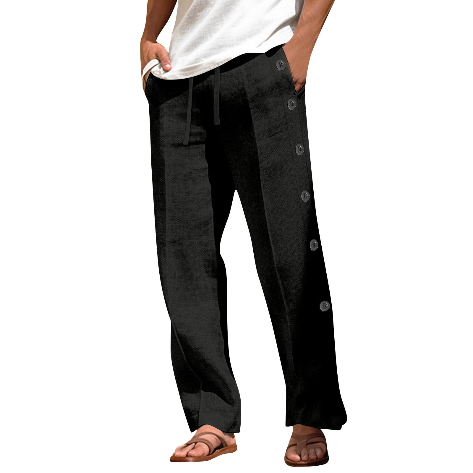 Shane Linen Jogger Pant - Seaweed